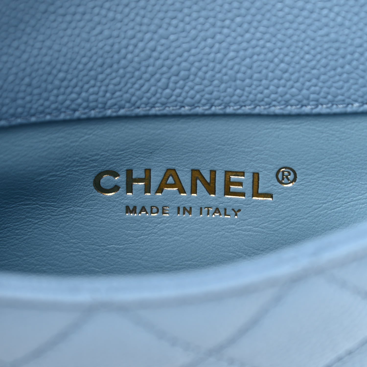 Chanel Shiny Caviar Pick Me Up Flap Belt Bag Light Blue 7 of 12