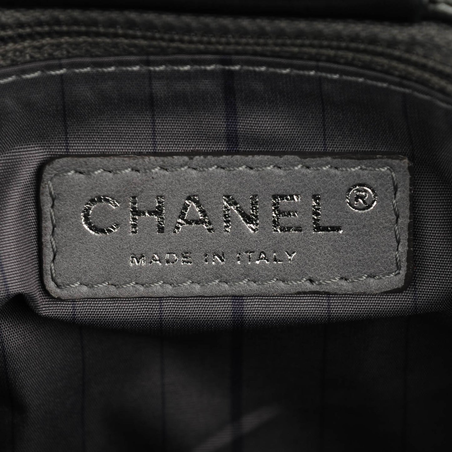 Lambskin Studded Accordion CC Flap Black