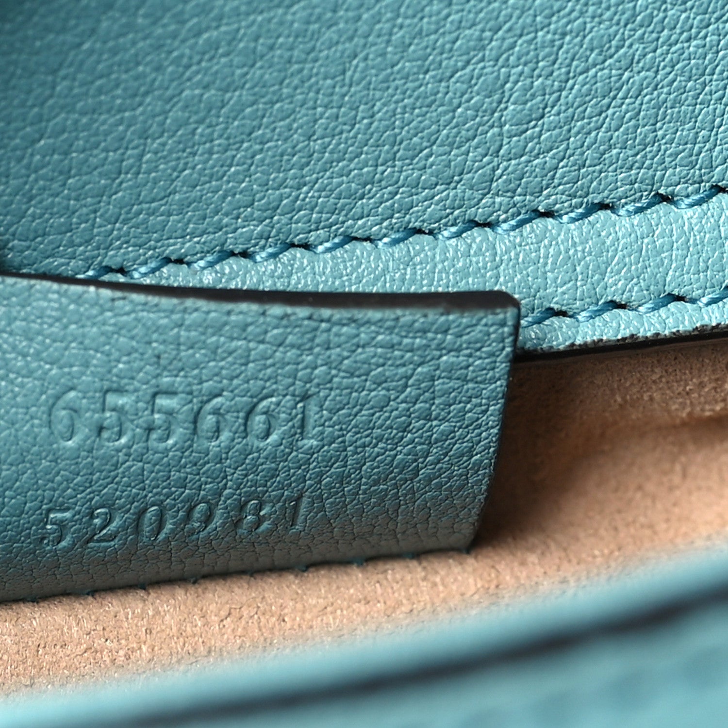 Gucci Wonka Grain Calfskin Mini Diana Tote Bag Dusty Azure Orange Fluo 7 of 9