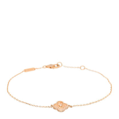 Van Cleef & Arpels 18K Rose Gold Sweet Alhambra Bracelet 1 of 4