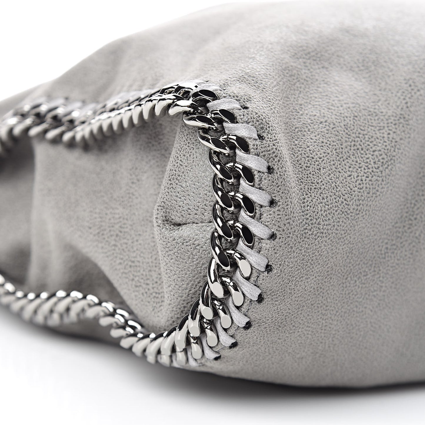 Shaggy Deer Falabella Fold Over Tote Grey