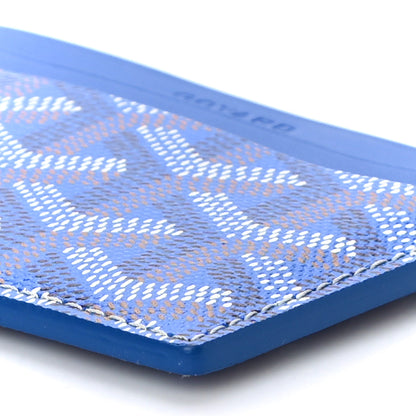 Goyard Goyardine Saint Sulpice Card Holder Sky Blue 9 of 9