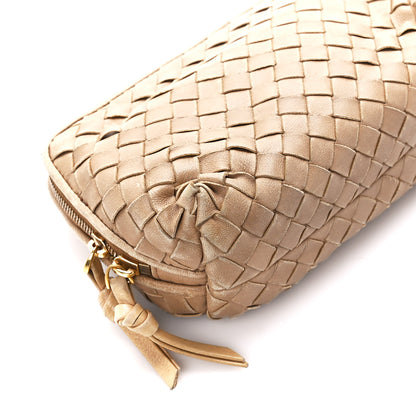 Bottega Veneta Nappa Intrecciato Small Cosmetic Pouch Camel 10 of 11