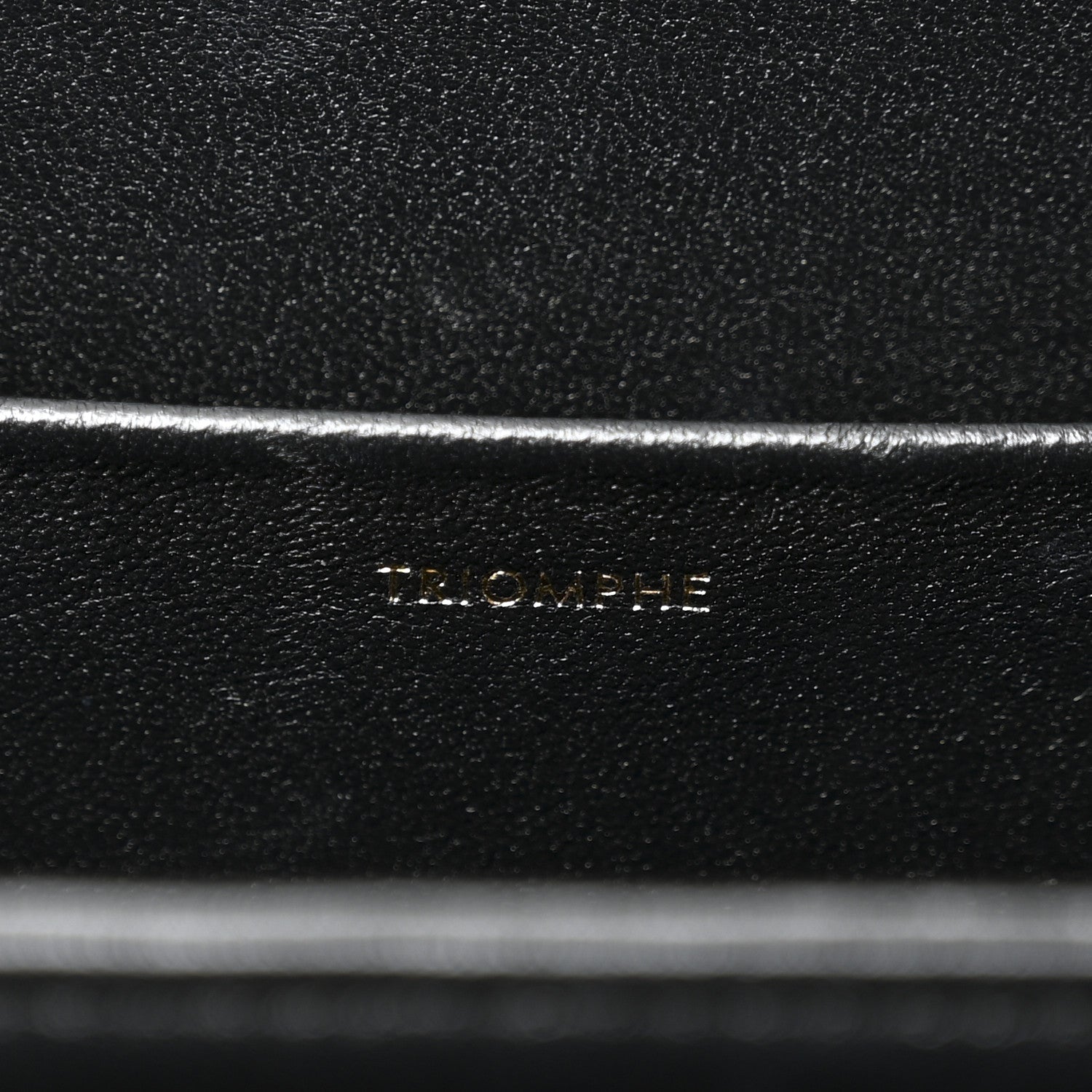Celine Shiny Calfskin Medium Triomphe Black 7 of 12