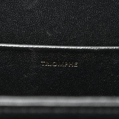 Celine Shiny Calfskin Medium Triomphe Black 7 of 12