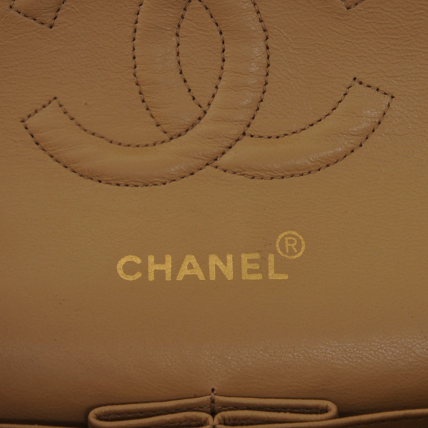 Chanel Lambskin Quilted Medium Double Flap Beige 6 of 8