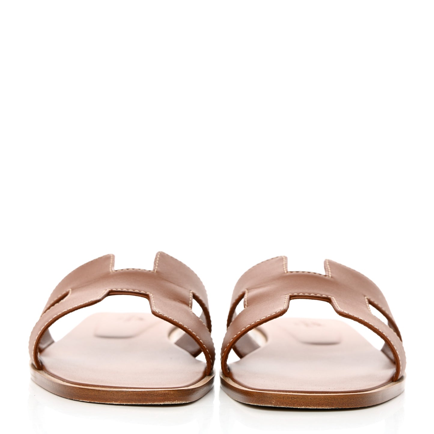 Box Calfskin Oran Sandals 38 Gold