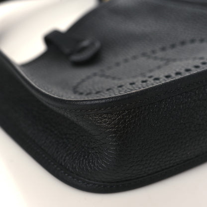 Hermes Taurillon Clemence Evelyne TPM Black 8 of 10
