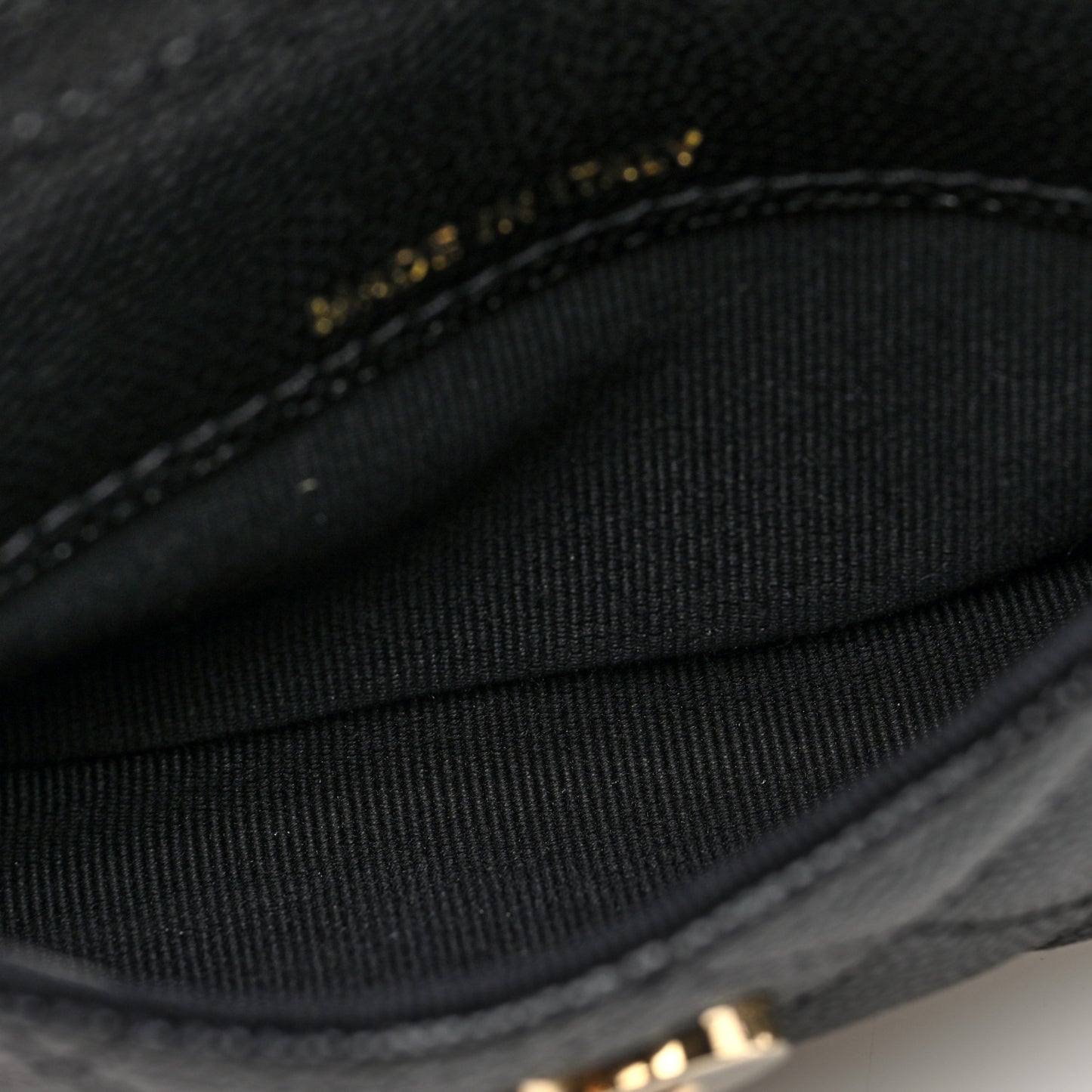 Caviar Quilted Belt Bag With Charms On Chain Black