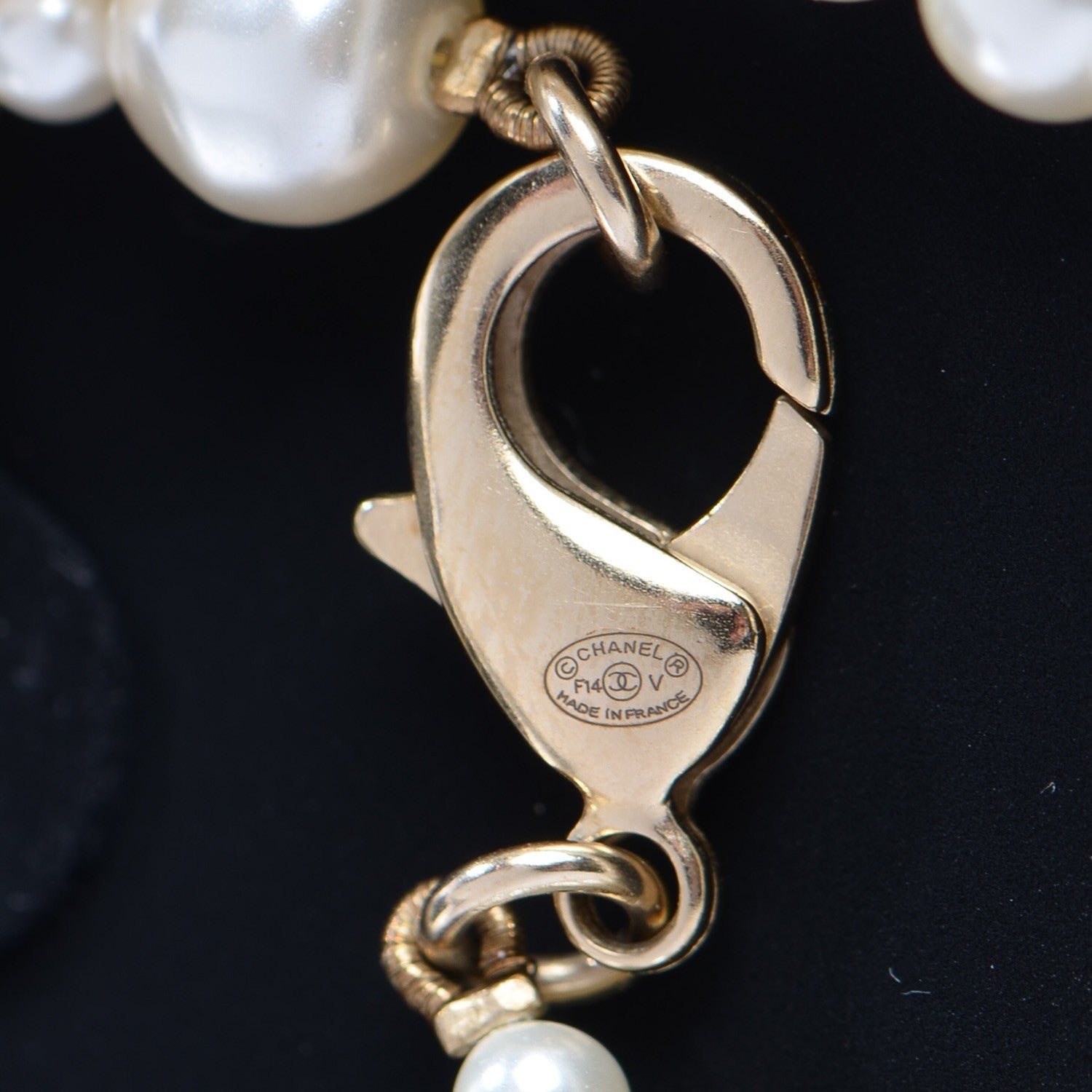Chanel Irregular Pearl CC Long Necklace Light Gold 6 of 6