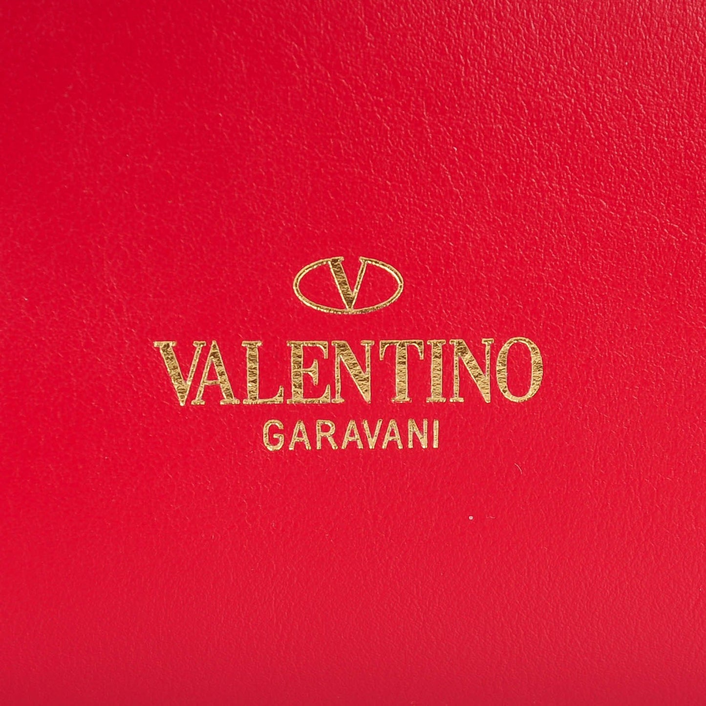 Vitello Rockstud Double Handle Tote Rosso Valentino