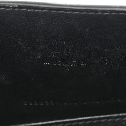 Balenciaga Shiny Calfskin Monochrome Crocodile Embossed Hourglass Top Handle Bag XS Black 7 of 25