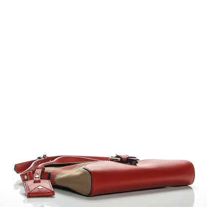 Burberry Canvas House Check Small Henham Crossbody Red 4 of 8
