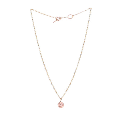Hermes 18K Rose Gold Diamond Gambade Clou de Selle Necklace 3 of 7
