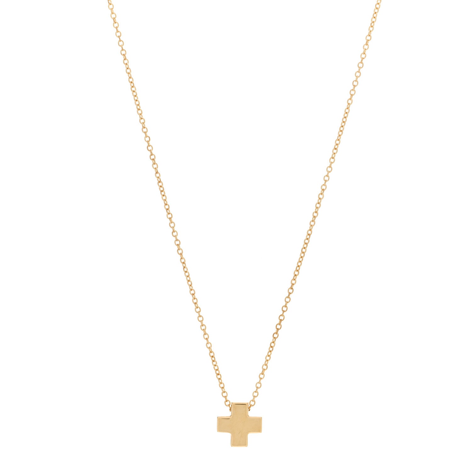 Tiffany 18K Yellow Gold Cruciform Cross Pendant Necklace 1 of 5