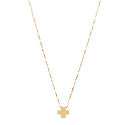 Tiffany 18K Yellow Gold Cruciform Cross Pendant Necklace 1 of 5