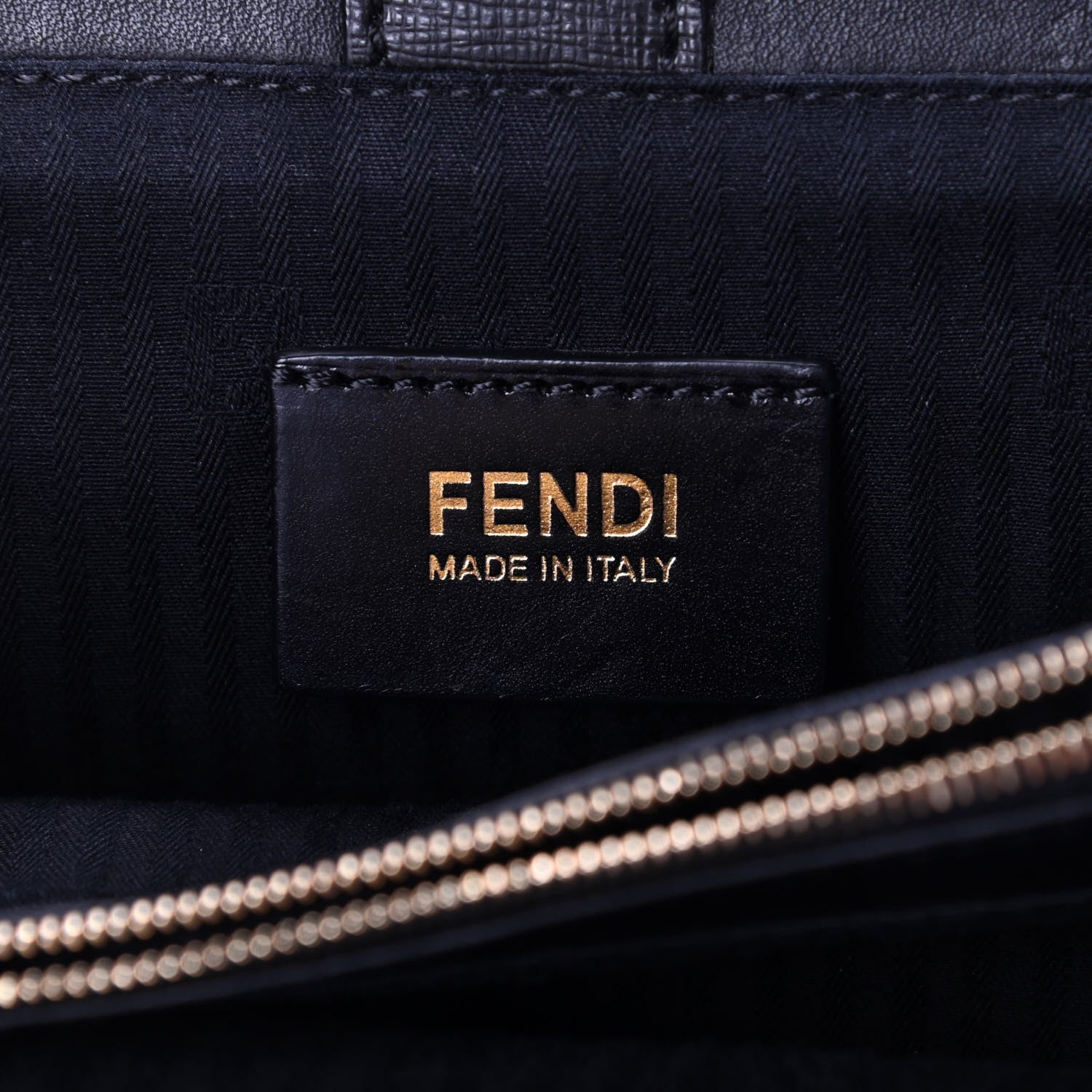 Fendi Vitello Elite Petite 2Jours Tote Black 6 of 9