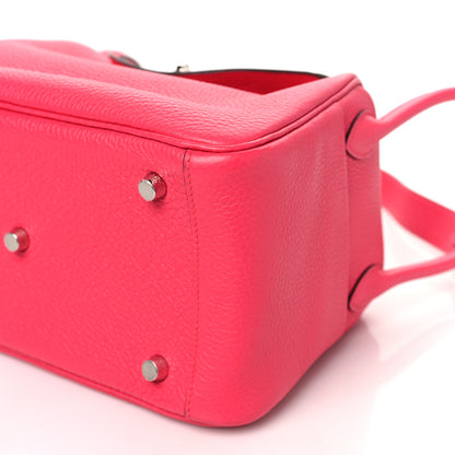 Hermes Taurillon Clemence Lindy 26 Rose Extreme 10 of 10