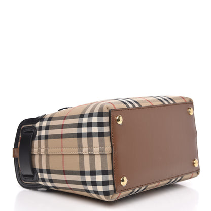 Burberry Calfskin Vintage Check Triple Stud Mini Belt Bag Archive Beige 4 of 10
