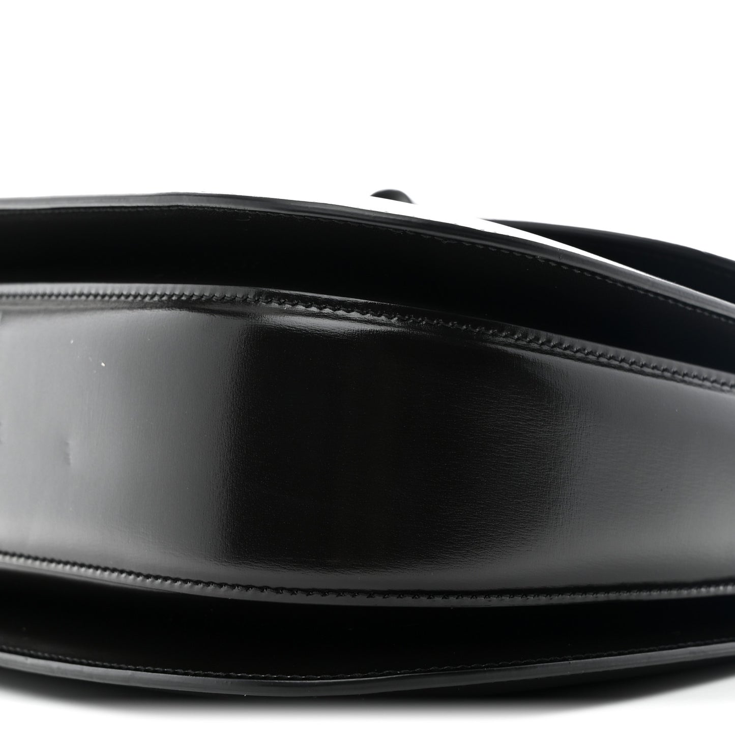 Boarded Dyana Lux Calfskin Web Monochrome Medium Bamboo 1947 Top Handle Bag Black