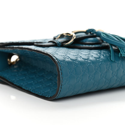 Gucci Microguccissima Mini Emily Shoulder Bag Deep Cobalt 9 of 10