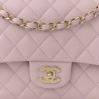Chanel Caviar Quilted Medium Double Flap Light Pink 8 of 13