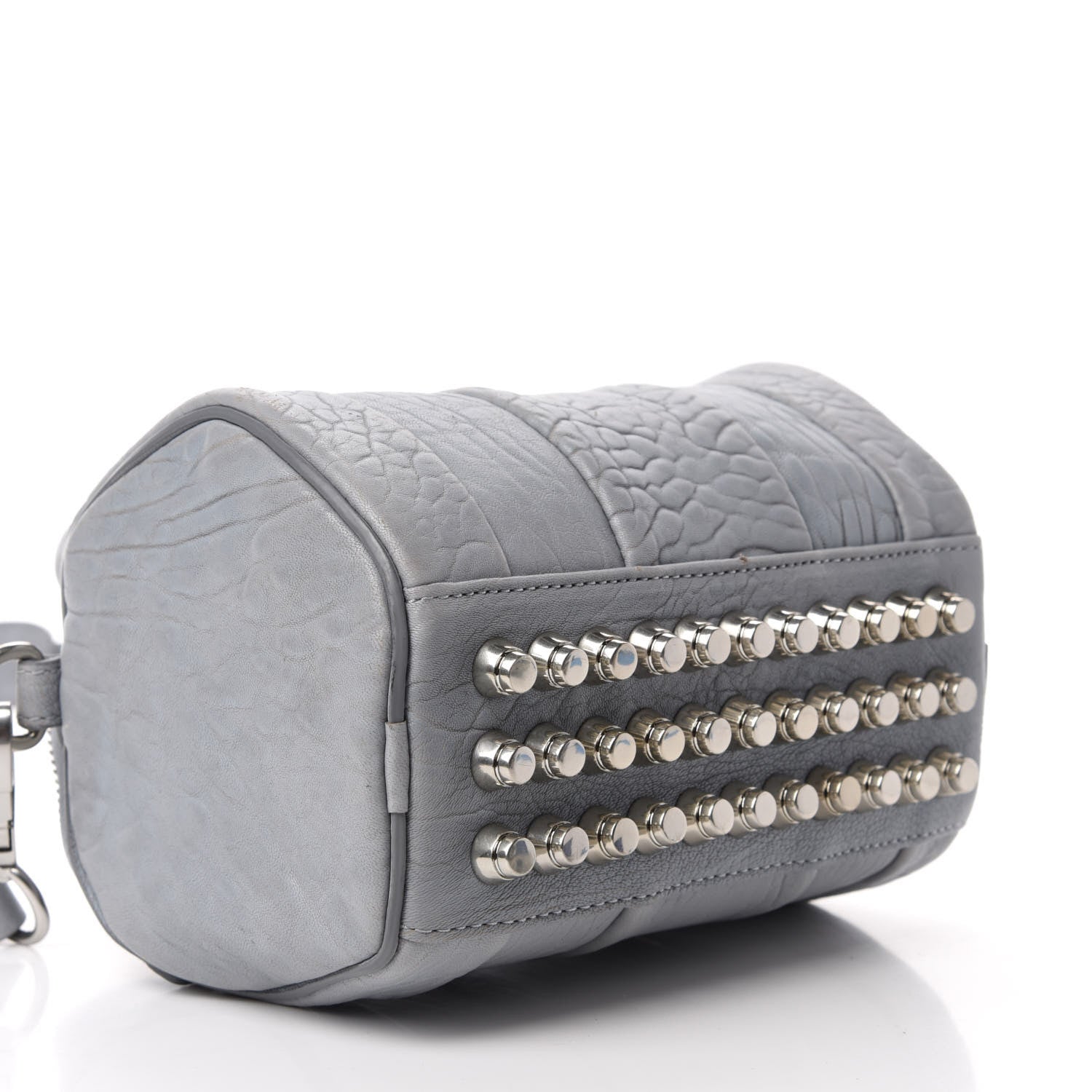 Alexander Wang Pebbled Lambskin Mini Rockie Carbon Rodhium Hardware 4 of 12