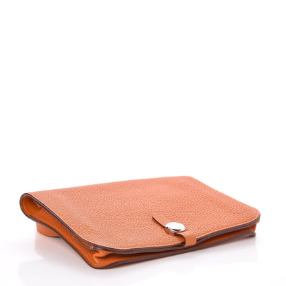 Hermes Togo Dogon Wallet Waist Pouch Potiron 4 of 8