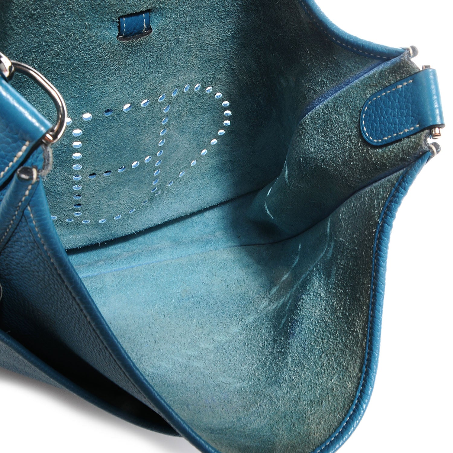 Hermes Taurillon Clemence Evelyne III PM Blue Jean 5 of 7