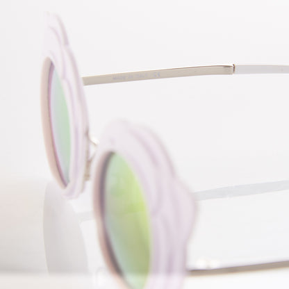Chanel Round Camellia Sunglasses 71198 White 6 of 7