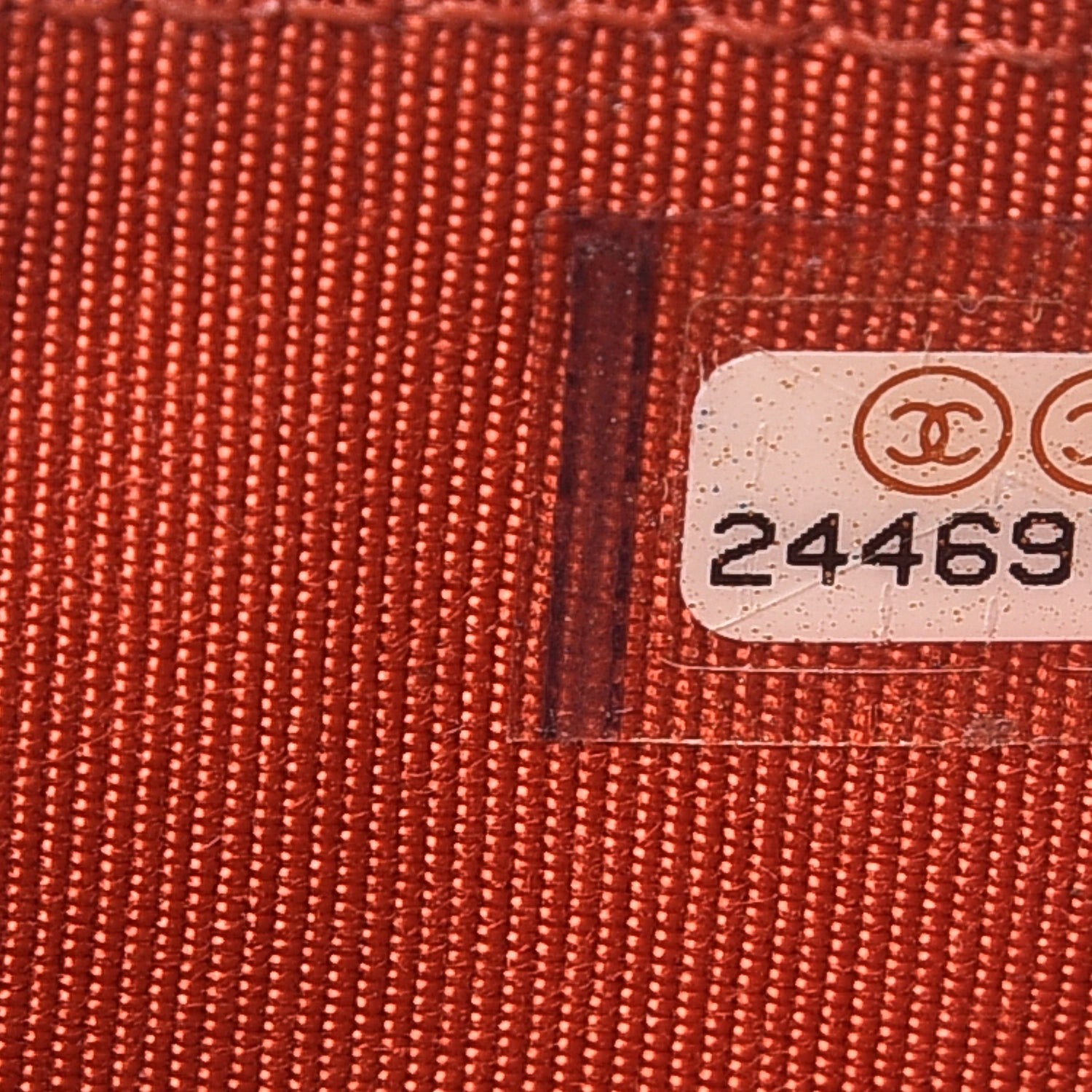 Chanel Caviar Quilted Card Holder Orange 7 of 7