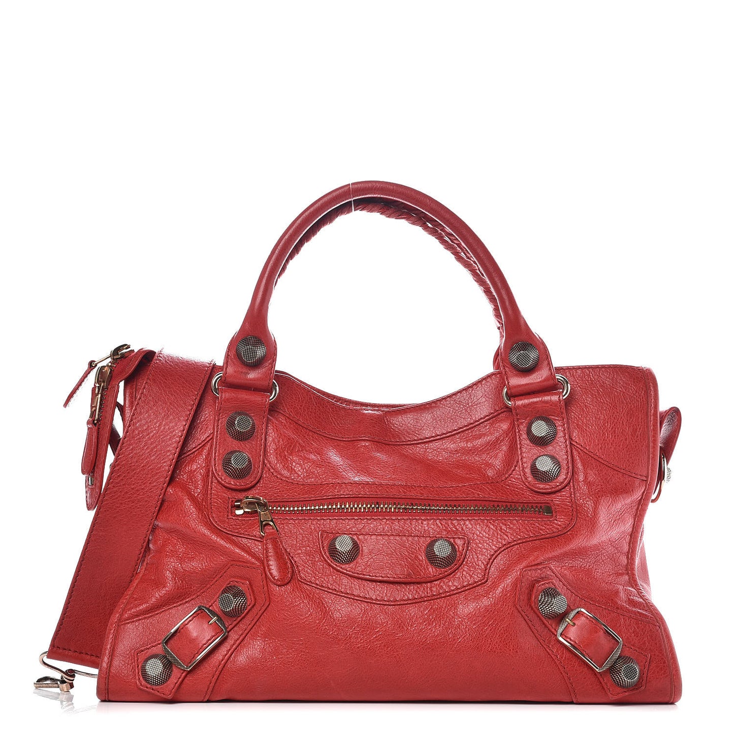 Agneau Giant 21 Rose Gold Hardware City Rouge Coquelicot