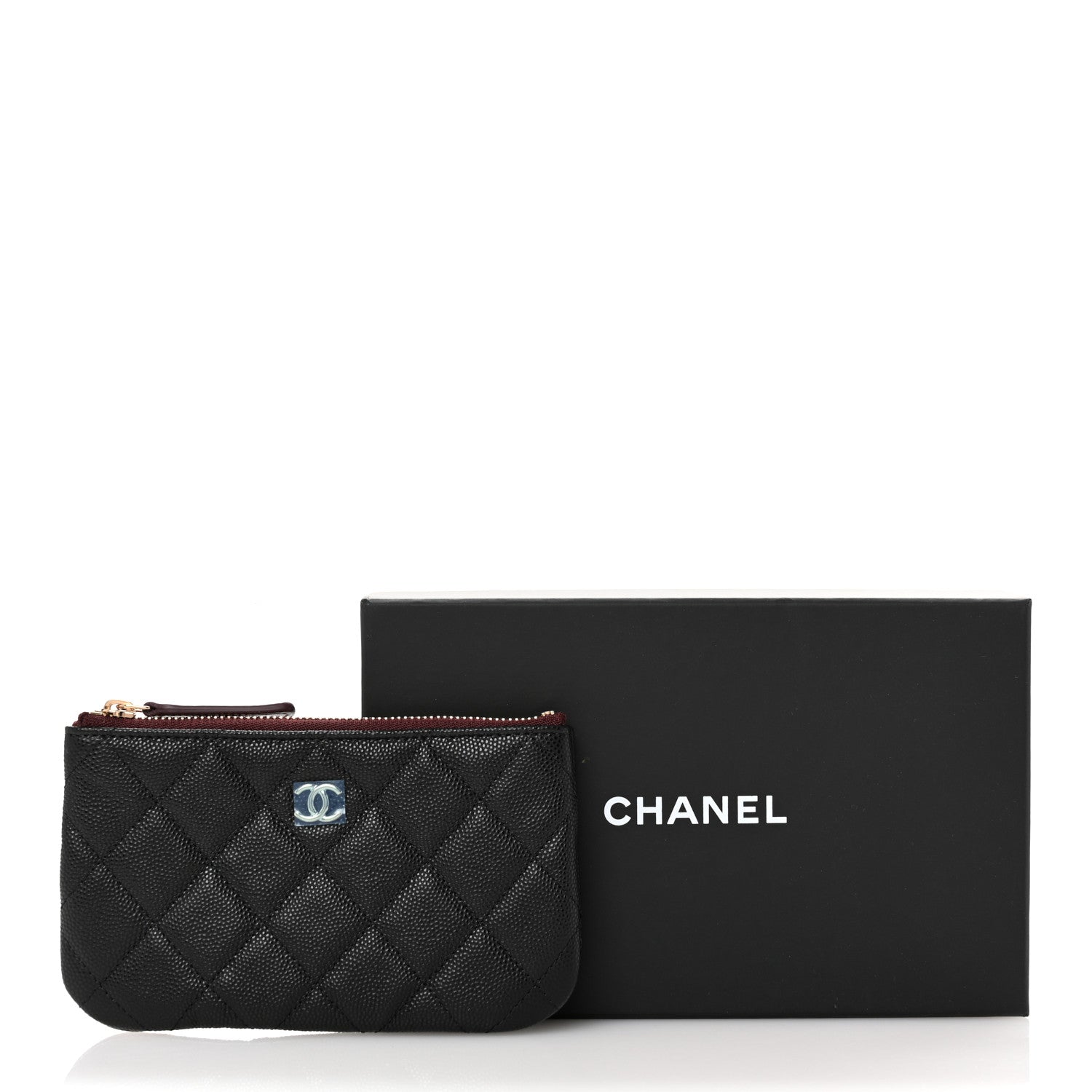 Chanel Caviar Quilted Small Cosmetic Case Black 8 of 8