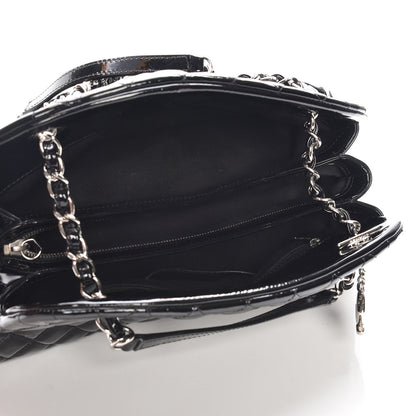 Chanel Patent Quilted Medium Just Mademoiselle Black 5 of 7
