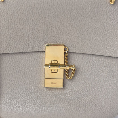Chloe Grained Lambskin Drew Shoulder Bag Motty Grey 8 of 10