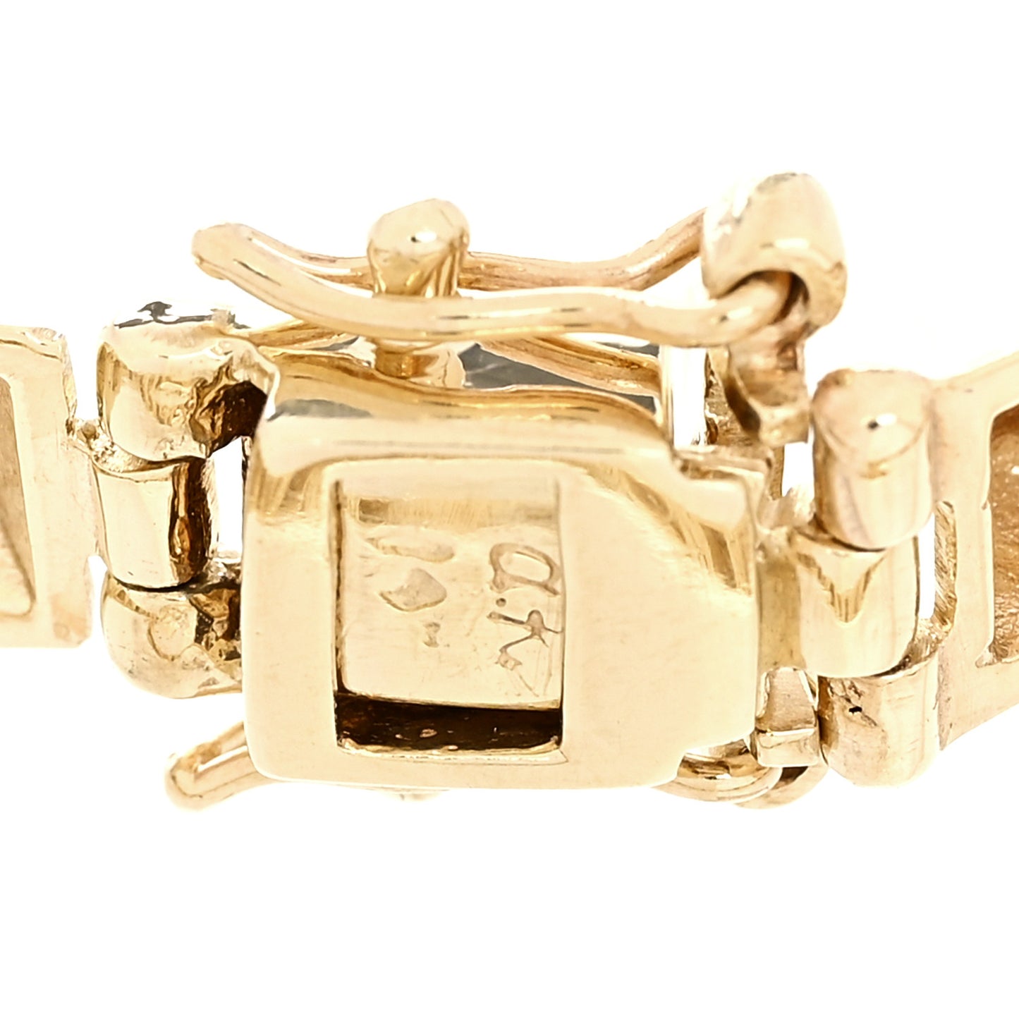 14K Yellow Gold Spike Bracelet