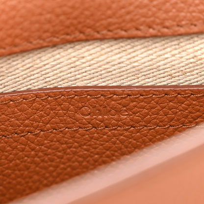 Chloe Suede Grained Calfskin Small Marcie Saddle Bag Tan 6 of 11