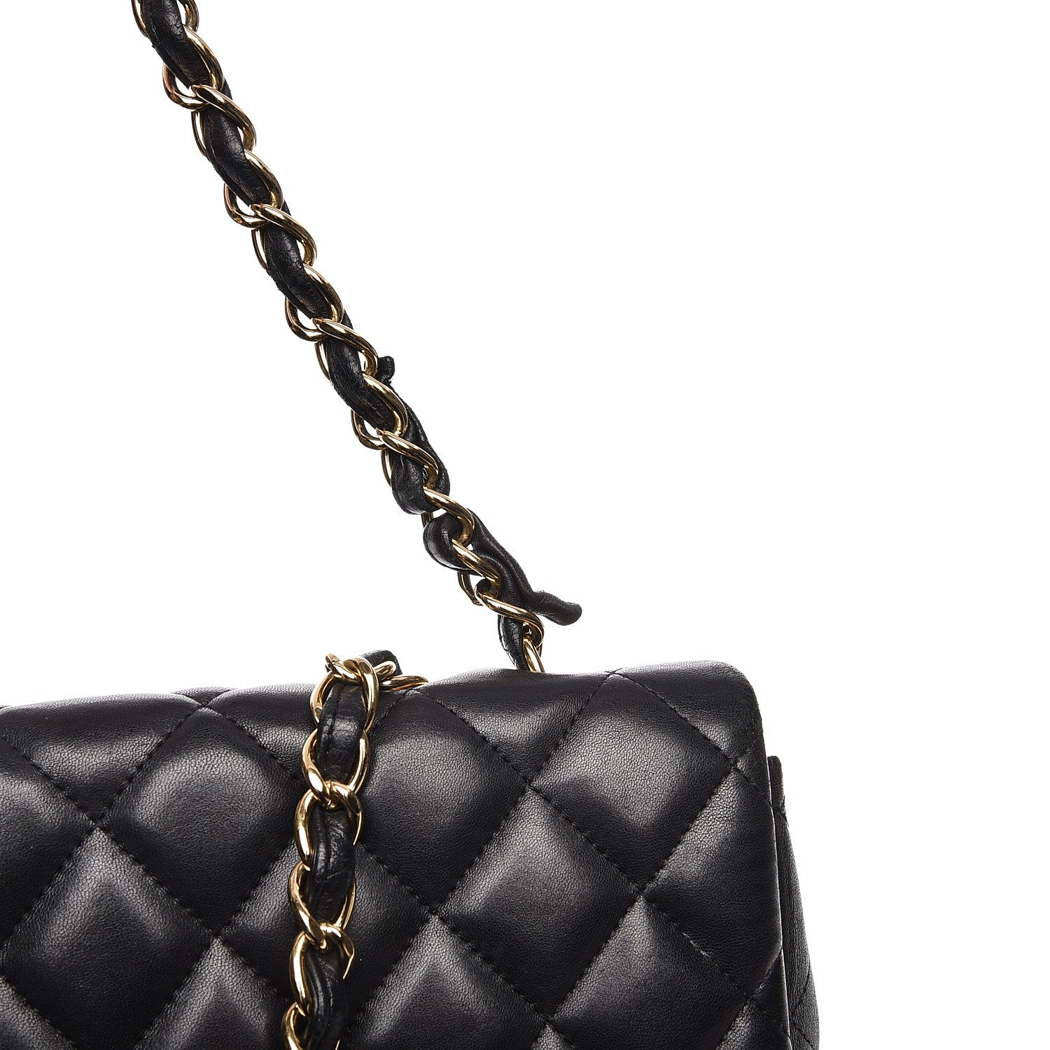 Chanel Lambskin Quilted Jumbo Single Flap Black 9 of 15