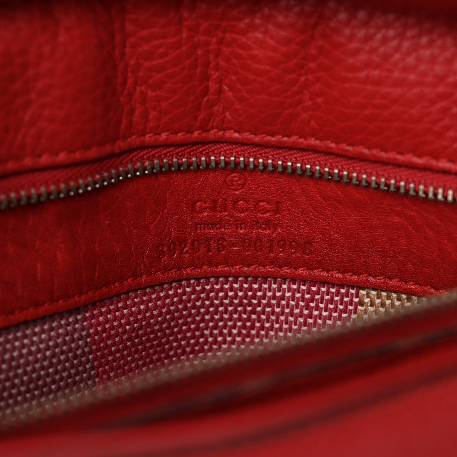 Gucci Cellarius Calfskin Small Bamboo Daily Top Handle Bag Hibiscus Red 6 of 12