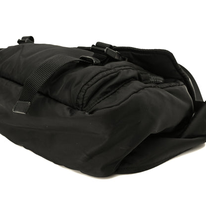 Prada Tessuto Nylon Logo Messenger Bag Black 9 of 9