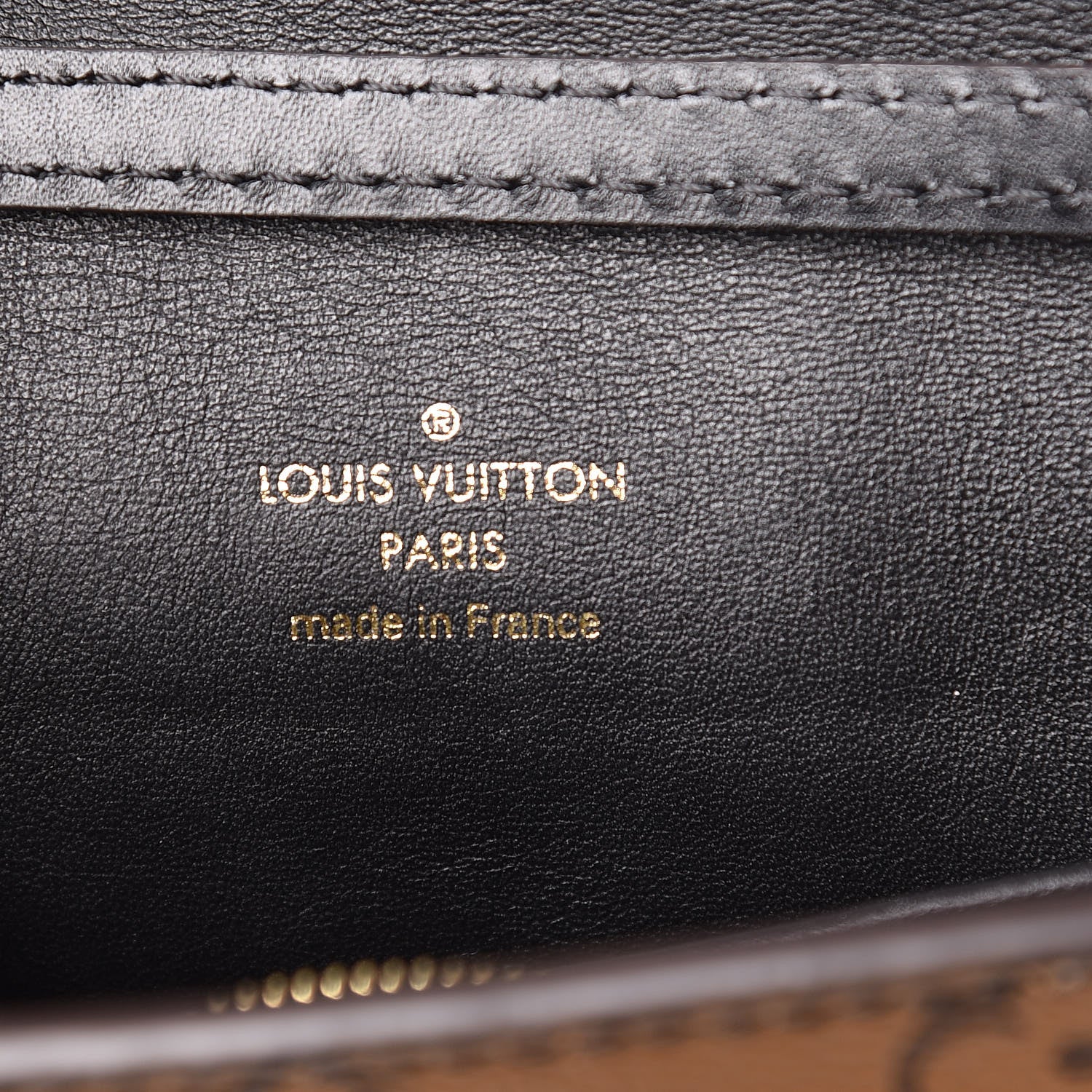 Louis Vuitton Calfskin Reverse Monogram Column Clutch 8 of 10