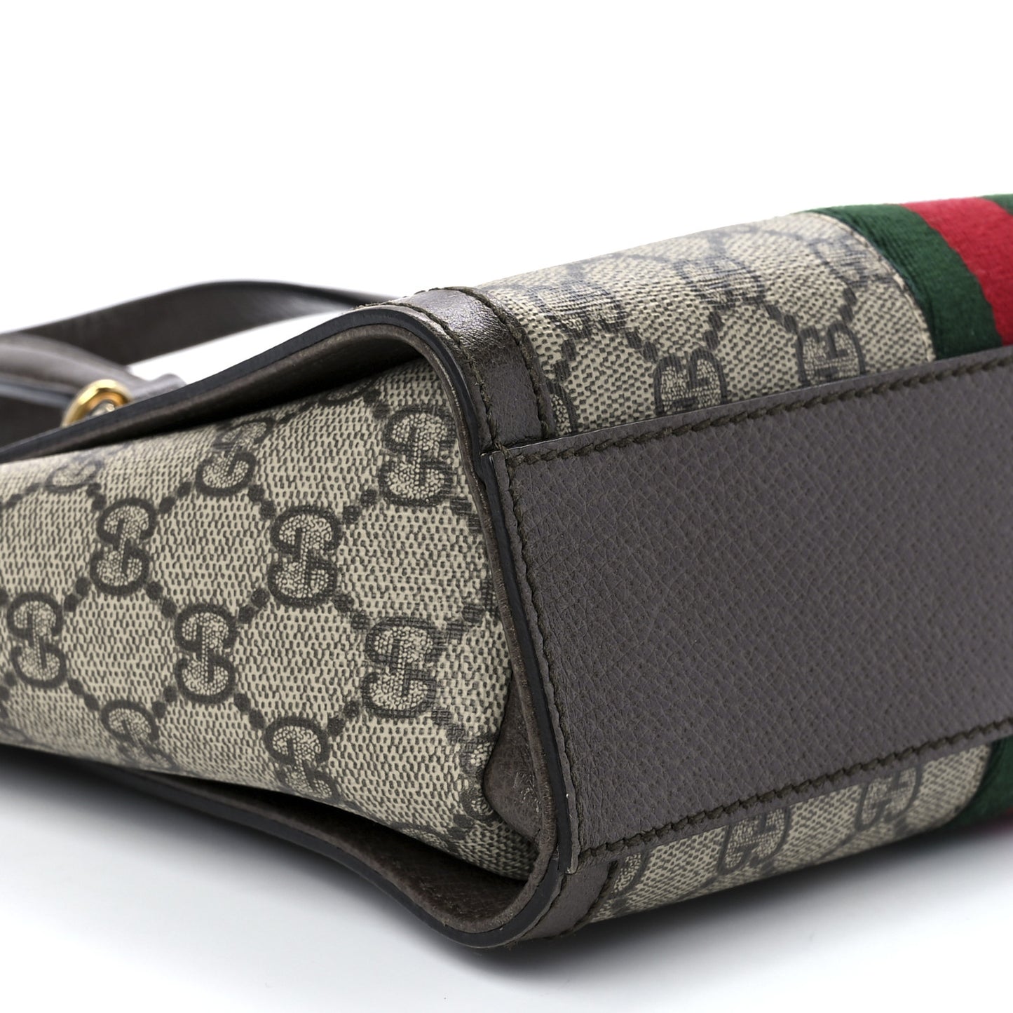 GG Supreme Monogram Small Ophidia Tote Bag Brown