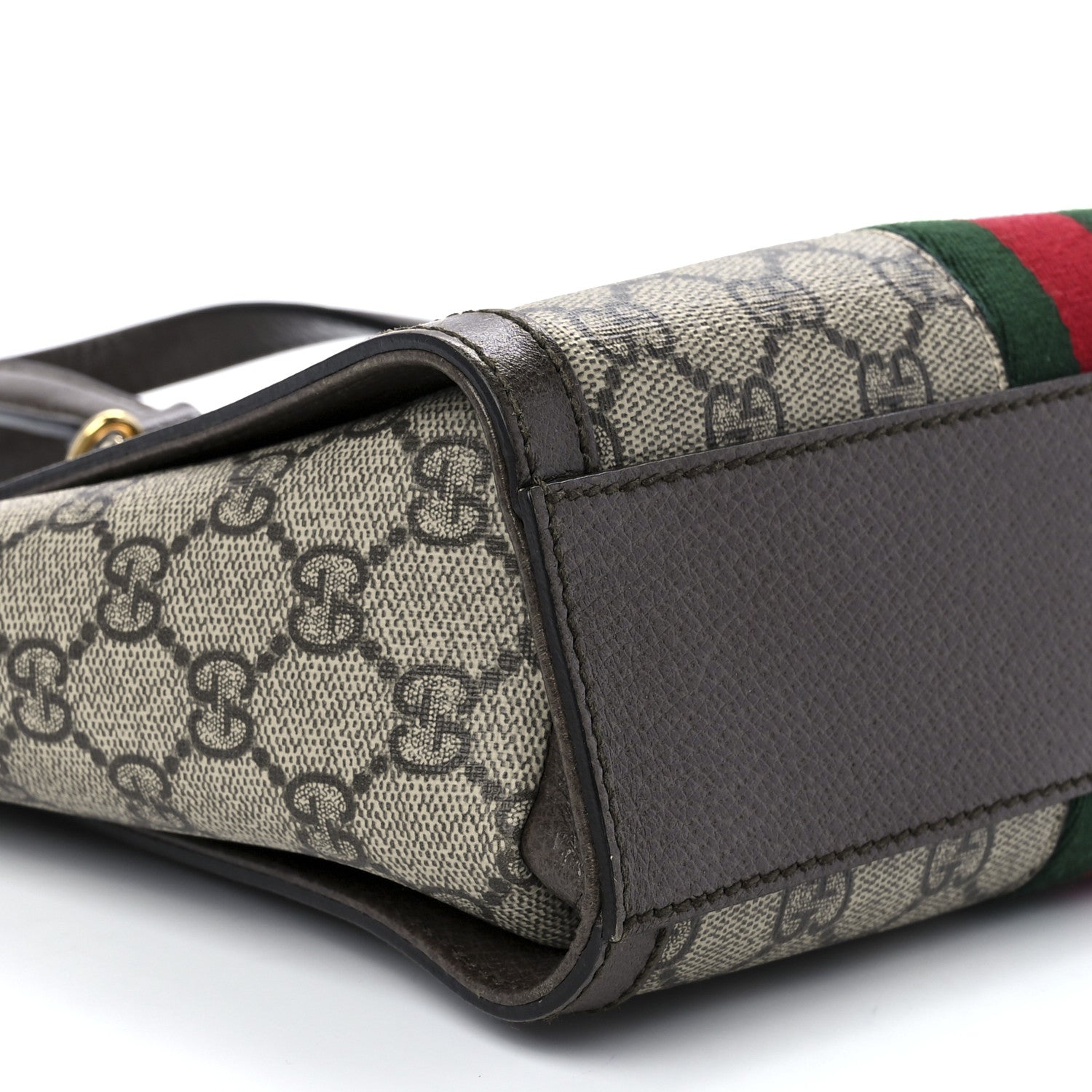 Gucci GG Supreme Monogram Small Ophidia Tote Bag Brown 11 of 12
