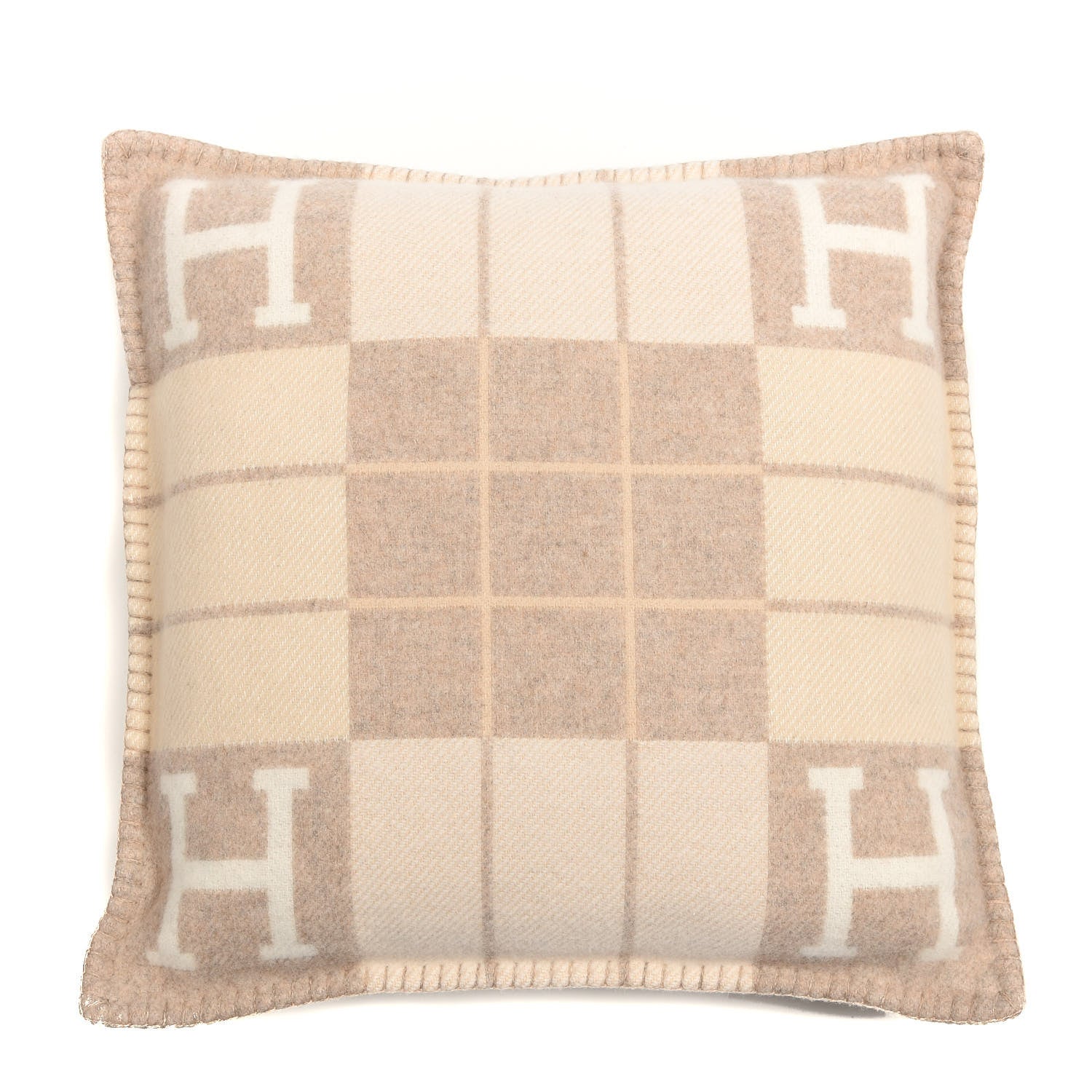 Hermes Wool Cashmere Avalon III Pillow PM Coco Camomille 1 of 4