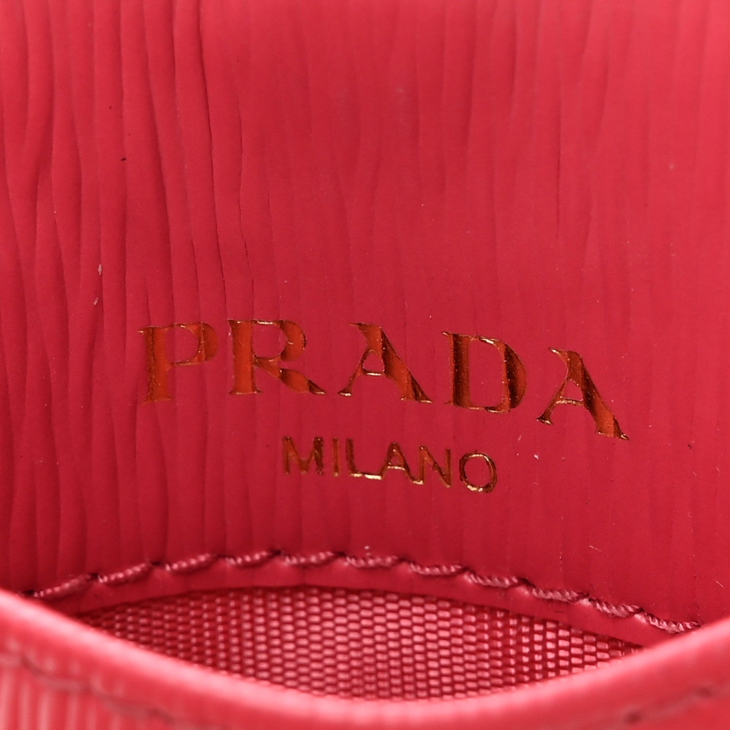 Prada Vitello Move Triangle Lanyard Card Case Peonia 6 of 7