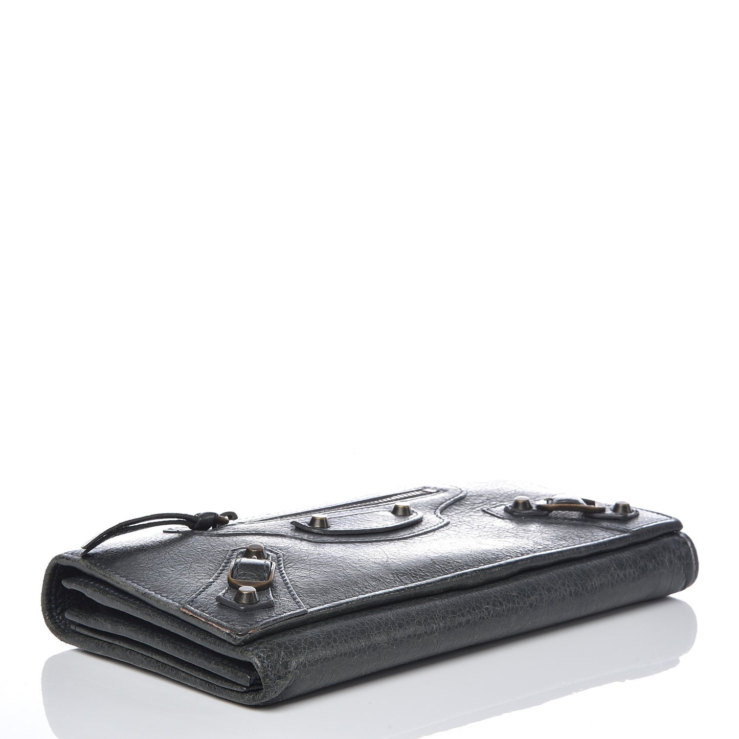 Agneau Classic Hardware Money Wallet Anthracite