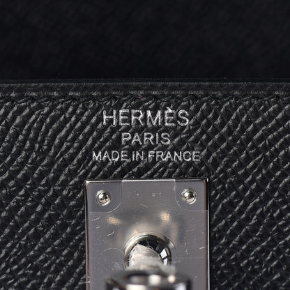 Hermes Epsom Kelly Sellier 25 Black 19 of 38