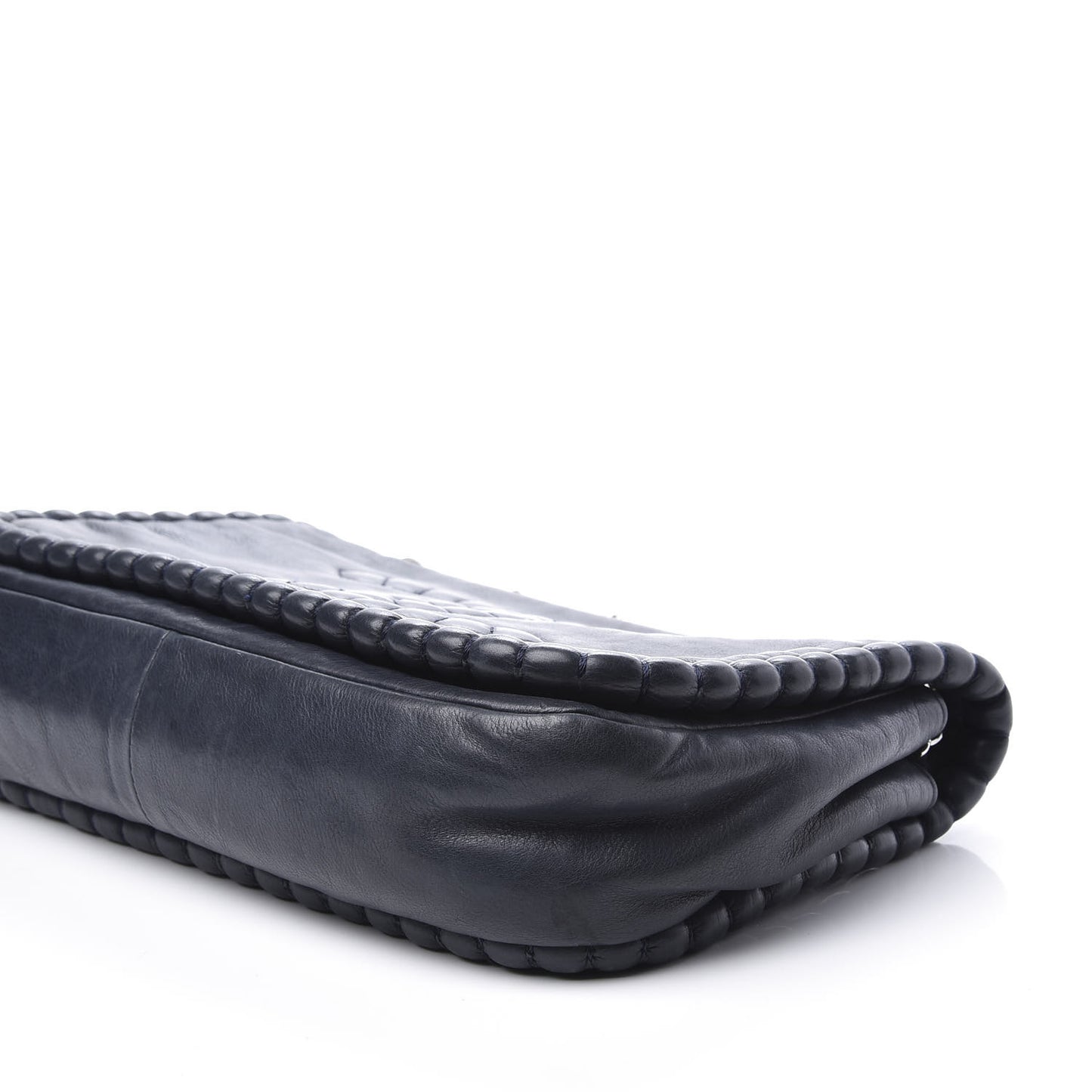 Calfskin Medium On the Bund Flap Navy