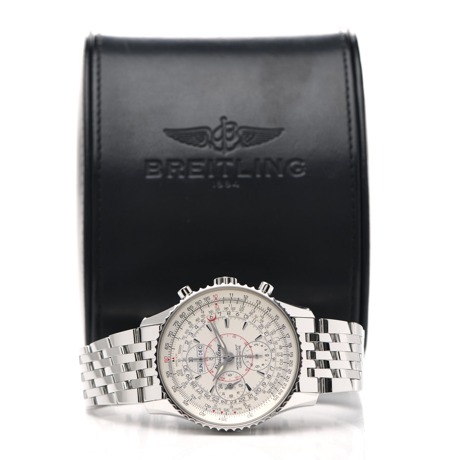 Breitling Stainless Steel 43mm Navitimer Montbrillant Chronograph Automatic Watch A21330 5 of 5