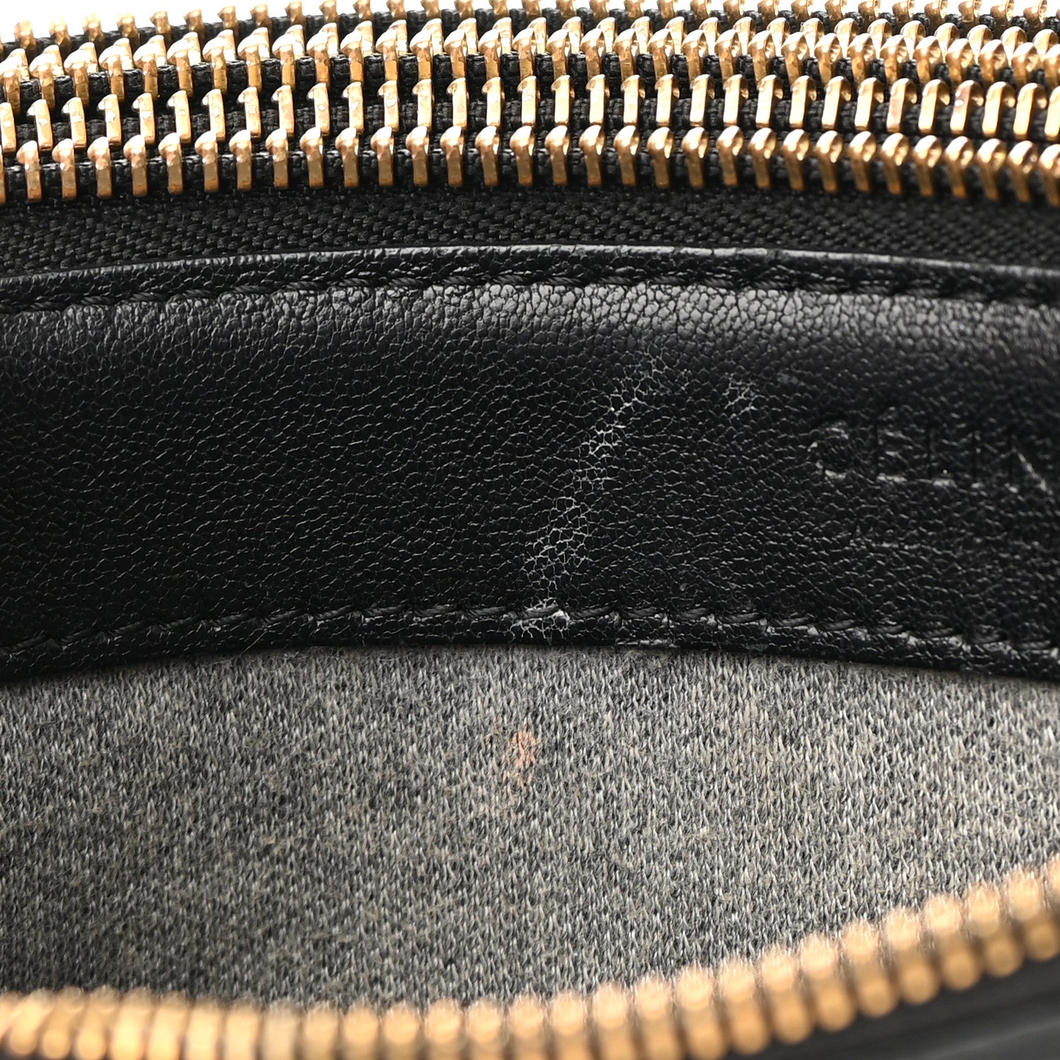 Celine Lambskin Small Trio Crossbody Bag Black 12 of 16